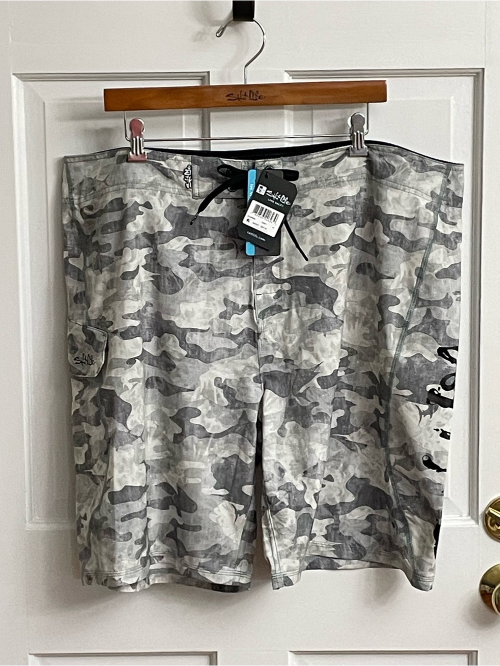 Salt Life Gray Camouflage Board Shorts